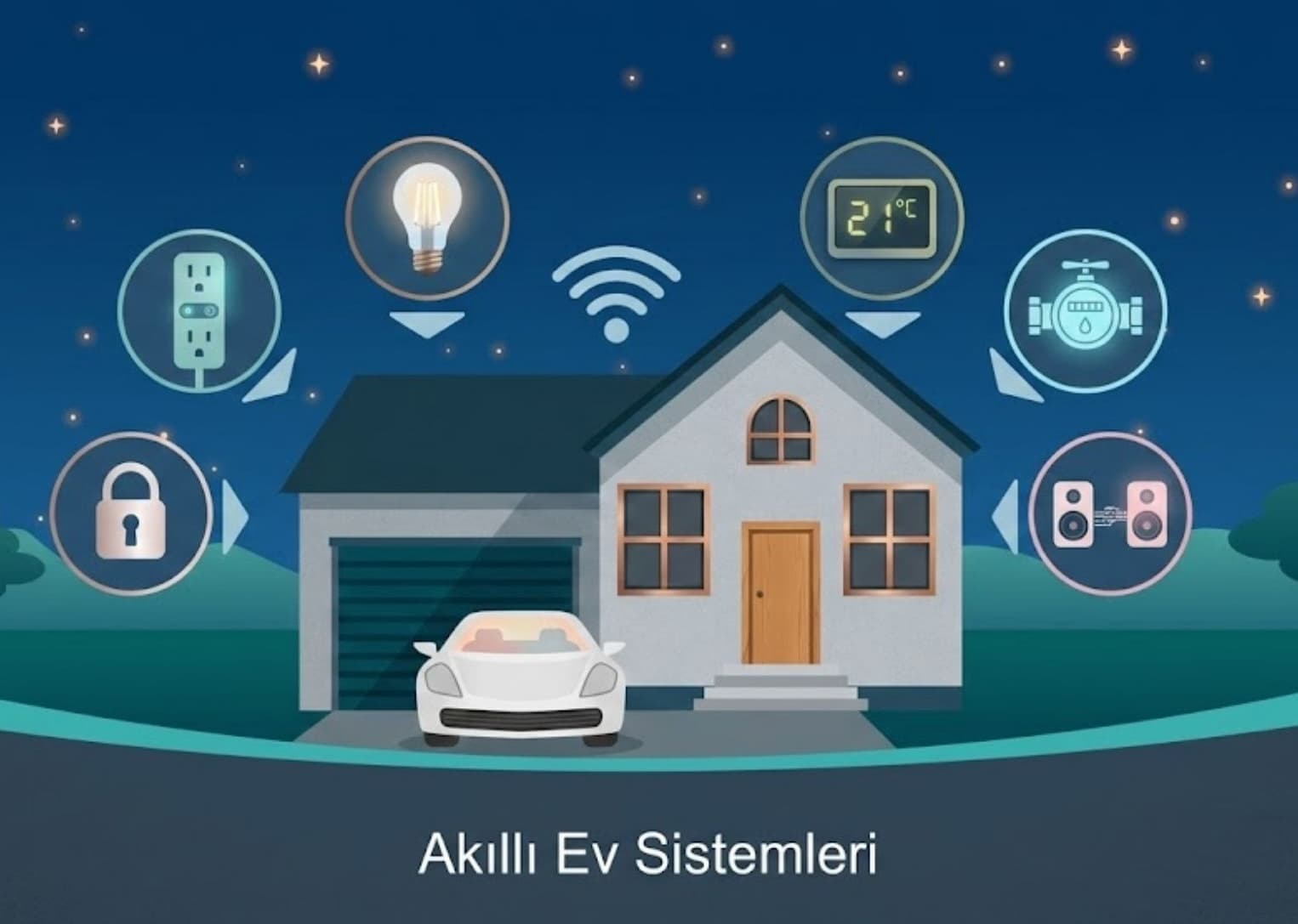 Villa akıllı ev sistemleri, KNX protokolü, Home Assistant teknolojileri ile tam otomasyon. Sesli komut, uzaktan erişim ve senaryo yönetimi.