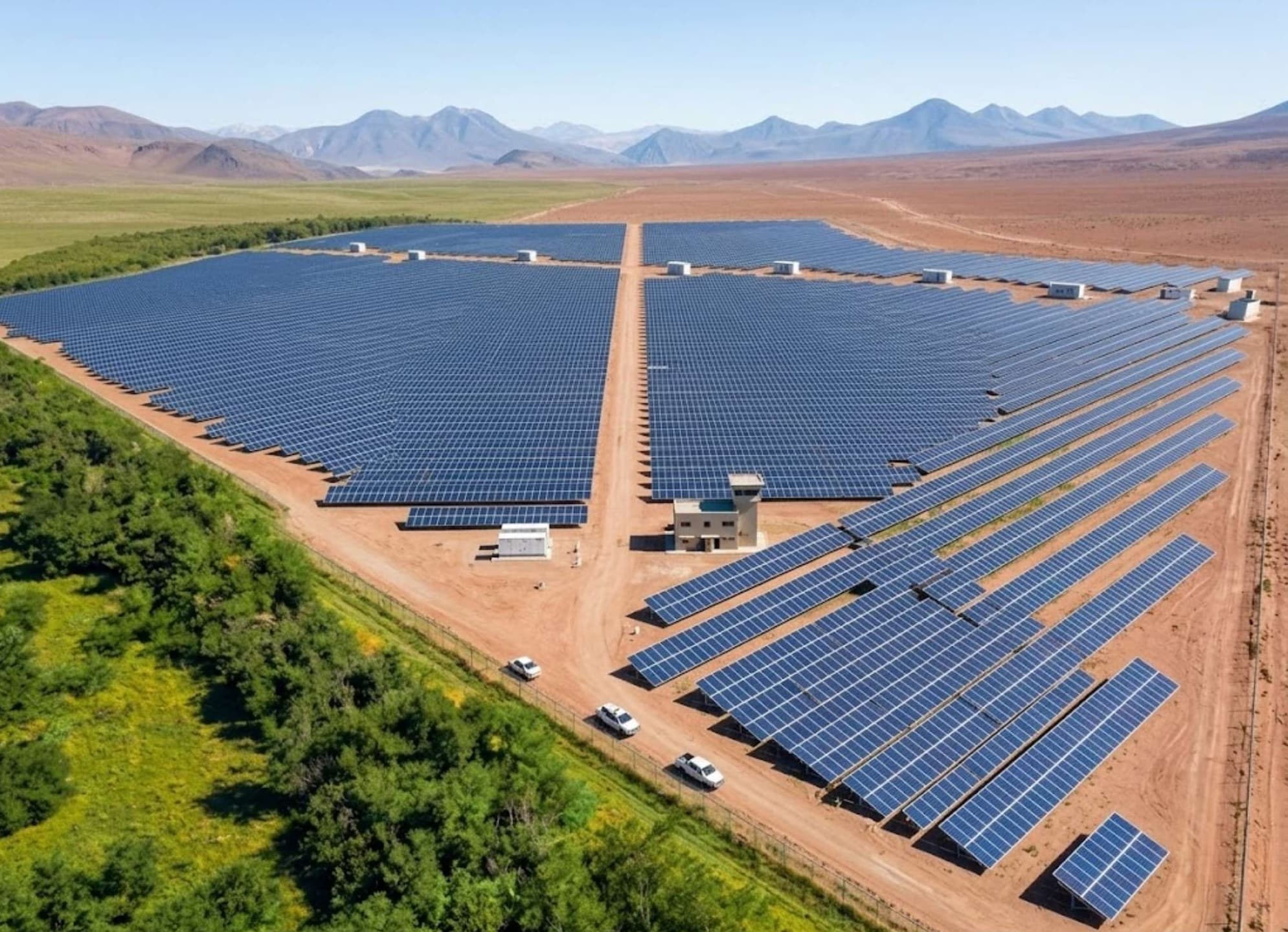 GES ve şarj istasyonu kurulum projesi, güneş paneli, inverter, şebeke/batarya bağlantısı