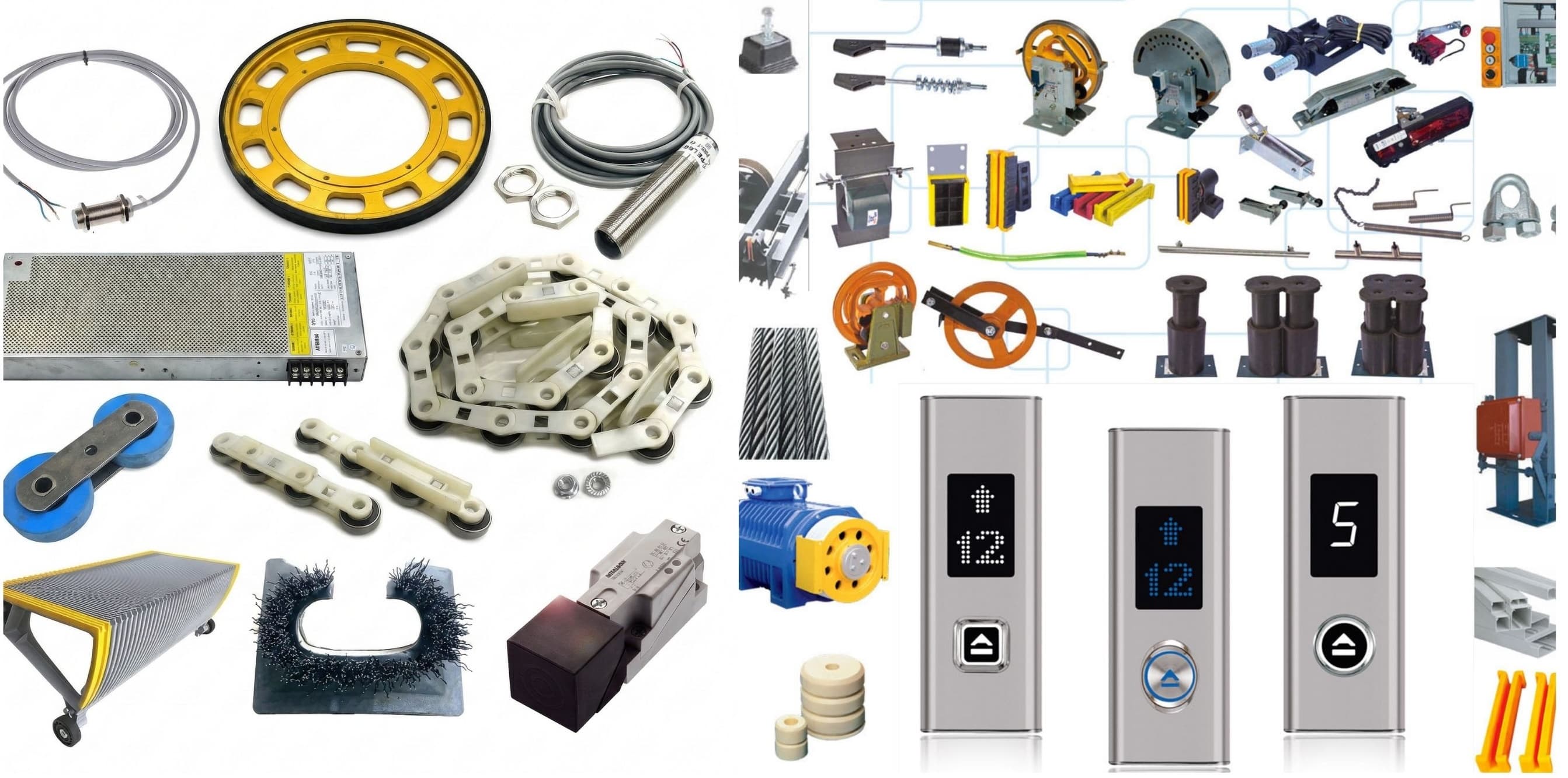 Yürüyen merdiven ve bant sistemleri yedek parçaları